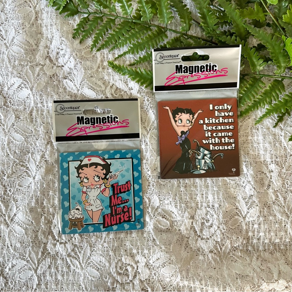 Pair of New Betty Boop Magnets